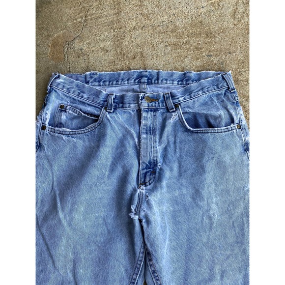 Vintage 90’s LL Bean Distressed Stained Jeans - Picture 2 of 16